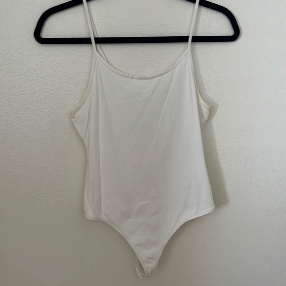 White bodysuit tank